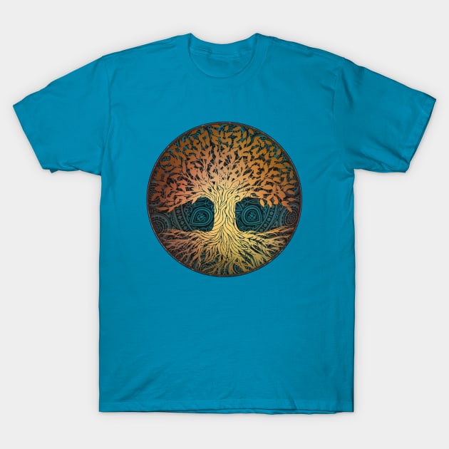 Tree of life vibrations T-Shirt by MCAshe spiritual art 